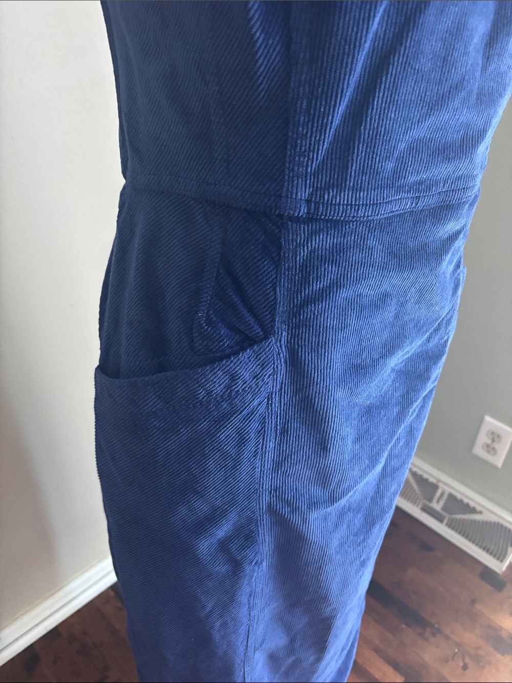 Pilcro Strapless Navy Midi Dress - Picture 4 of 14